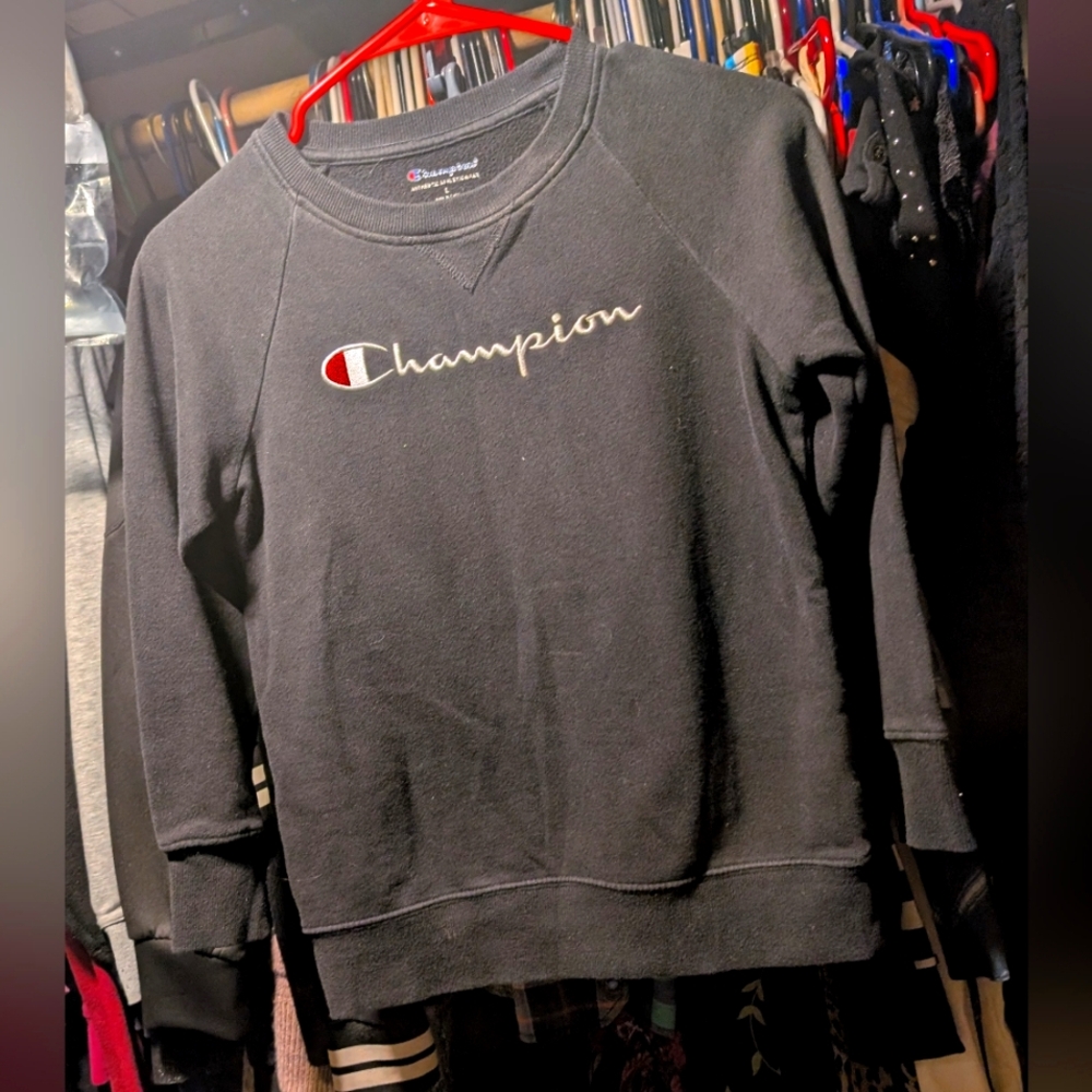 Champion Girl's Black Sweatshirt